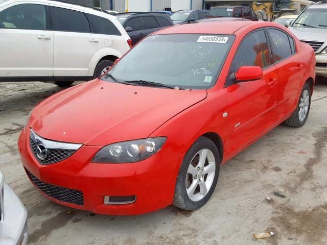 JM1BK123971625923 - 2007 MAZDA 3 S RED photo 2