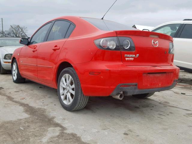 JM1BK123971625923 - 2007 MAZDA 3 S RED photo 3