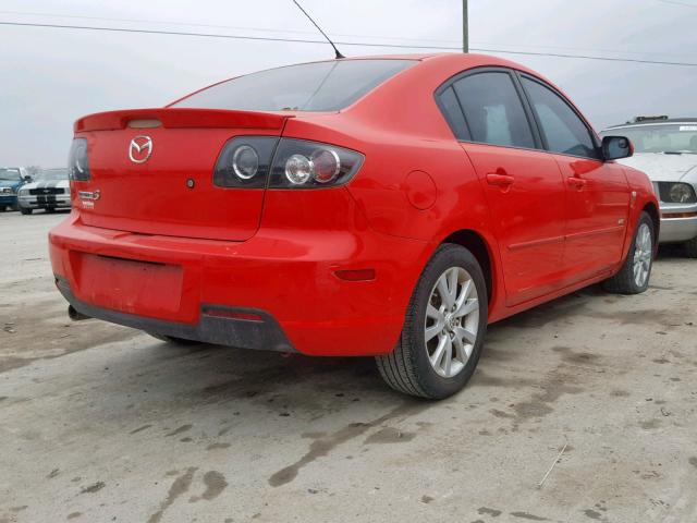 JM1BK123971625923 - 2007 MAZDA 3 S RED photo 4