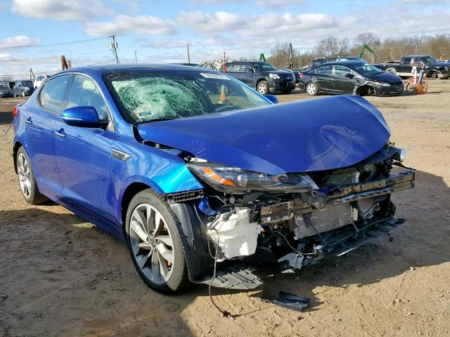 5XXGR4A60FG379121 - 2015 KIA OPTIMA SX BLUE photo 1