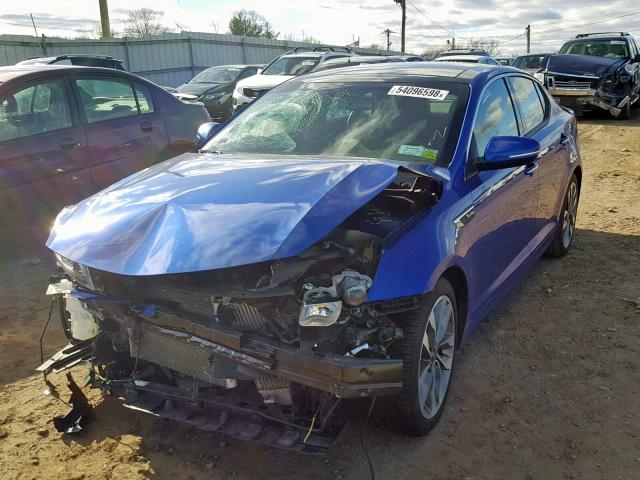 5XXGR4A60FG379121 - 2015 KIA OPTIMA SX BLUE photo 2