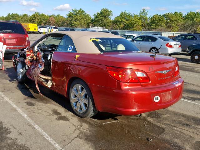 1C3BC6EV7AN197362 - 2010 CHRYSLER SEBRING LI RED photo 3