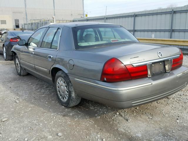 2MEFM74W54X623805 - 2004 MERCURY GRAND MARQ GRAY photo 3