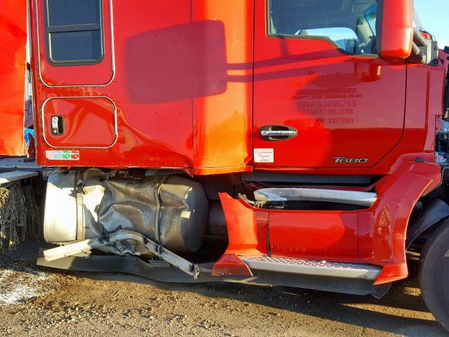 1XKYDP9X1GJ495799 - 2016 KENWORTH CONSTRUCTI RED photo 9