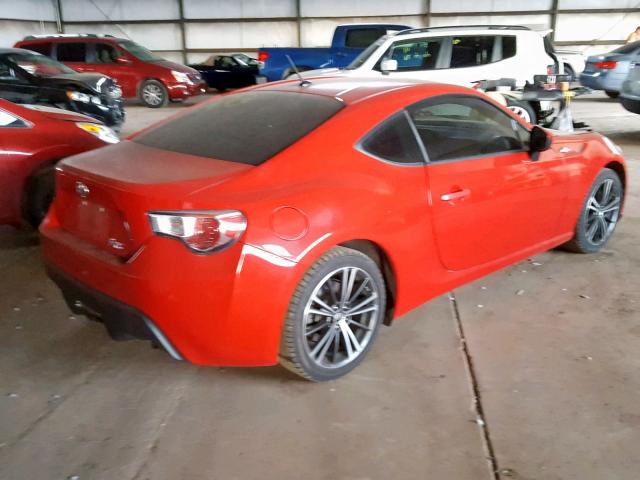 JF1ZNAA16D2703446 - 2013 TOYOTA SCION FR-S RED photo 4