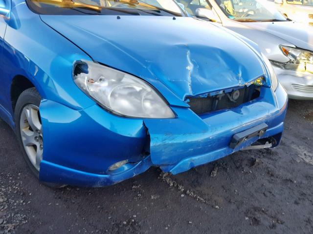 2T1KR32E68C694736 - 2008 TOYOTA COROLLA MA BLUE photo 9