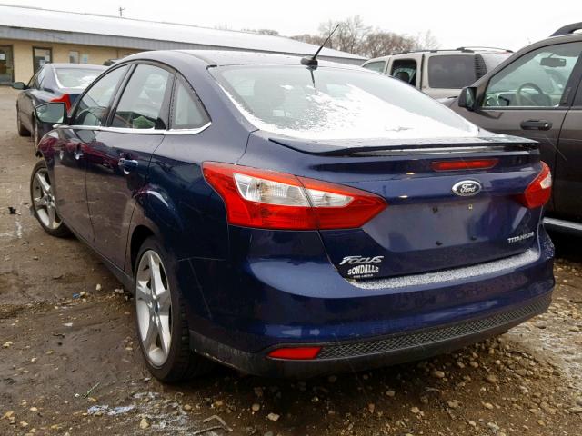 1FAHP3J24CL163226 - 2012 FORD FOCUS TITA BLUE photo 3