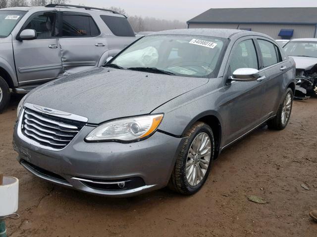 1C3BC2FB6BN582443 - 2011 CHRYSLER 200 LIMITE GRAY photo 2