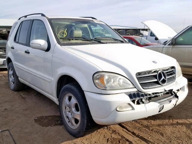 4JGAB54E53A376575 - 2003 MERCEDES-BENZ ML 320 WHITE photo 1