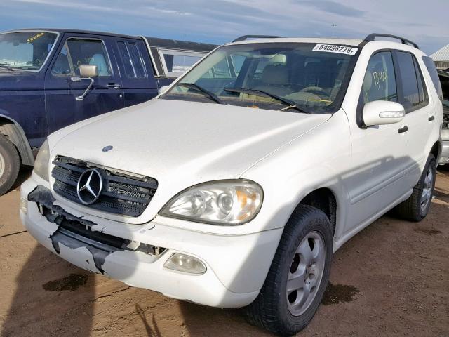 4JGAB54E53A376575 - 2003 MERCEDES-BENZ ML 320 WHITE photo 2