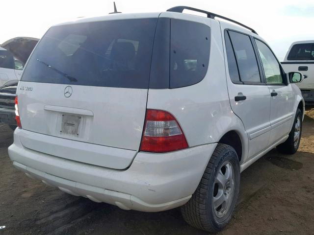 4JGAB54E53A376575 - 2003 MERCEDES-BENZ ML 320 WHITE photo 4