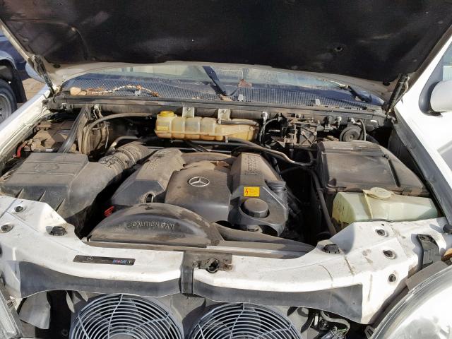 4JGAB54E53A376575 - 2003 MERCEDES-BENZ ML 320 WHITE photo 7