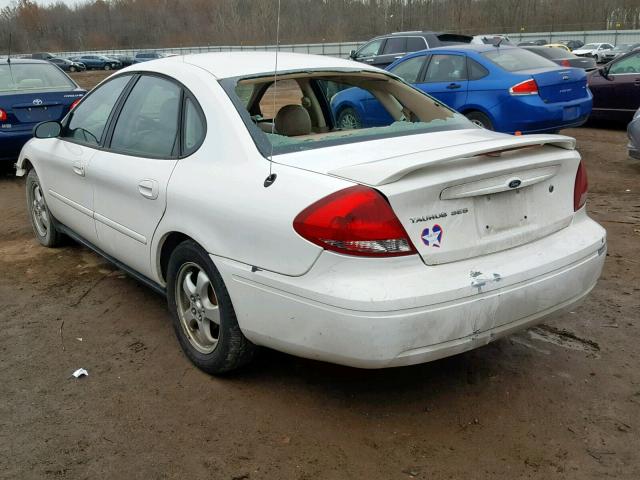 1FAFP55274A168608 - 2004 FORD TAURUS SES WHITE photo 3