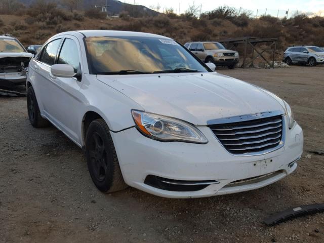 1C3CCBAB2EN145345 - 2014 CHRYSLER 200 LX WHITE photo 1