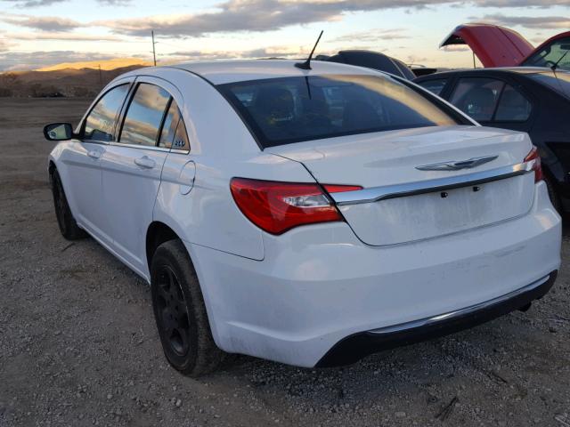 1C3CCBAB2EN145345 - 2014 CHRYSLER 200 LX WHITE photo 3