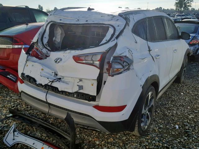 KM8J33A25HU368347 - 2017 HYUNDAI TUCSON LIM WHITE photo 4