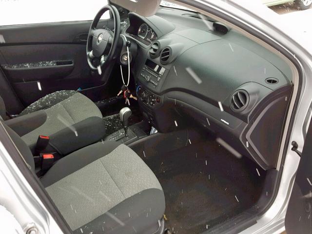 3G1TB6DG0BL136516 - 2011 CHEVROLET AVEO LS SILVER photo 5