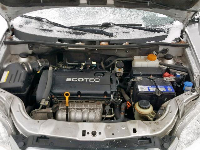 3G1TB6DG0BL136516 - 2011 CHEVROLET AVEO LS SILVER photo 7