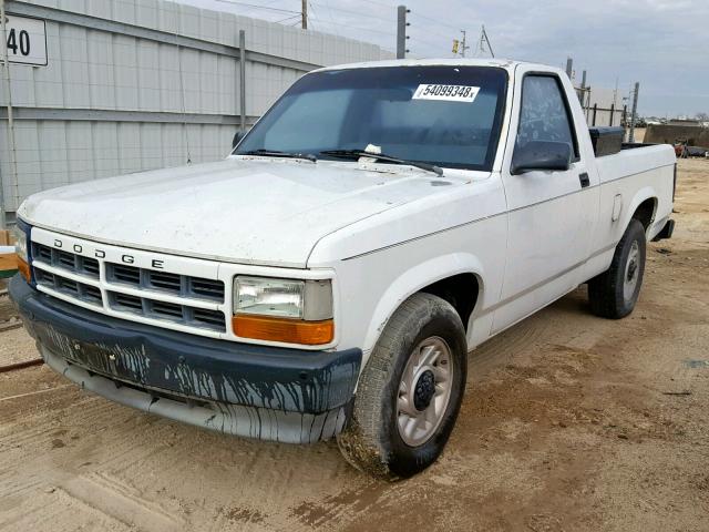 1B7FL26X8PS163625 - 1993 DODGE DAKOTA WHITE photo 2