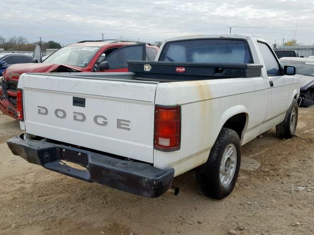 1B7FL26X8PS163625 - 1993 DODGE DAKOTA WHITE photo 4