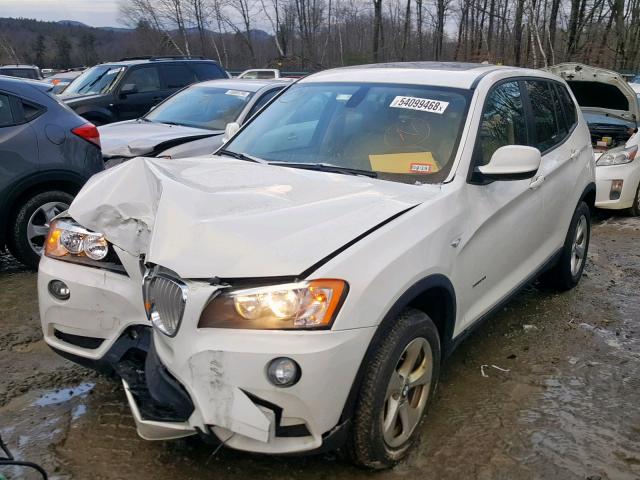 5UXWX5C50CL721950 - 2012 BMW X3 XDRIVE2 WHITE photo 2