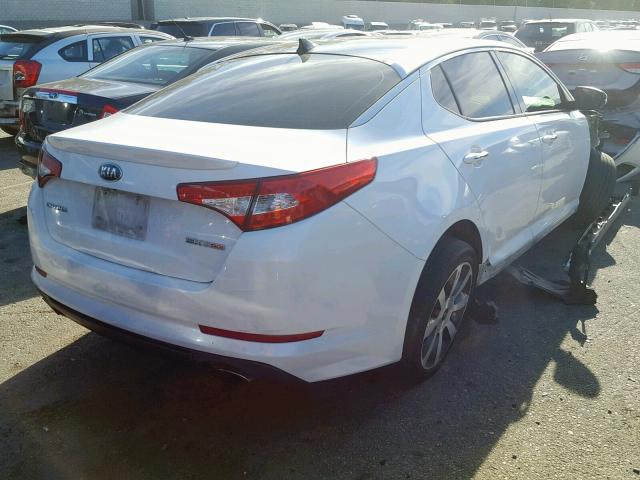 5XXGR4A64DG241126 - 2013 KIA OPTIMA SX WHITE photo 4