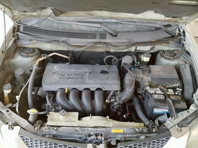 5Y2SL628X4Z424082 - 2004 PONTIAC VIBE SILVER photo 7