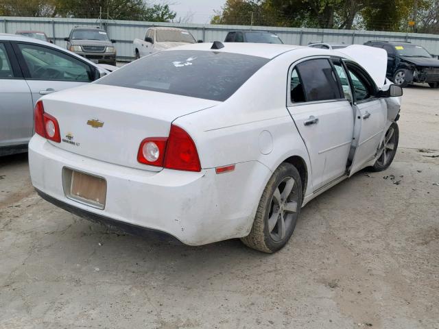 1G1ZC5E08CF120417 - 2012 CHEVROLET MALIBU 1LT WHITE photo 4