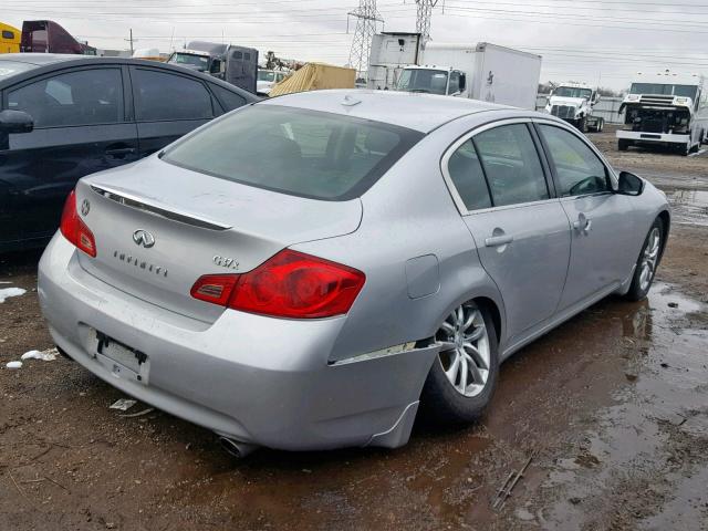 JNKCV61F29M053744 - 2009 INFINITI G37 SILVER photo 4