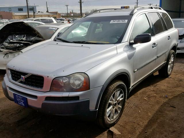 YV1CZ91H741114714 - 2004 VOLVO XC90 T6 SILVER photo 2