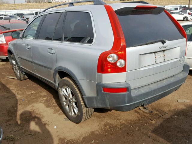 YV1CZ91H741114714 - 2004 VOLVO XC90 T6 SILVER photo 3