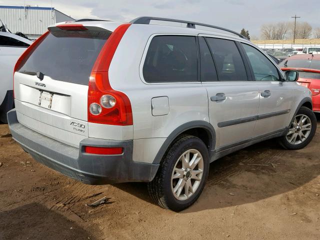 YV1CZ91H741114714 - 2004 VOLVO XC90 T6 SILVER photo 4