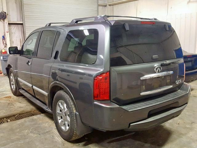 5N3AA08AX6N815108 - 2006 INFINITI QX56 GRAY photo 3