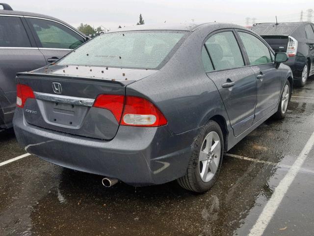 2HGFA16619H353494 - 2009 HONDA CIVIC GRAY photo 4