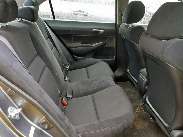 2HGFA16619H353494 - 2009 HONDA CIVIC GRAY photo 6