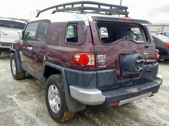 JTEBU11F070088074 - 2007 TOYOTA FJ CRUISER PURPLE photo 3