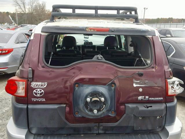 JTEBU11F070088074 - 2007 TOYOTA FJ CRUISER PURPLE photo 9