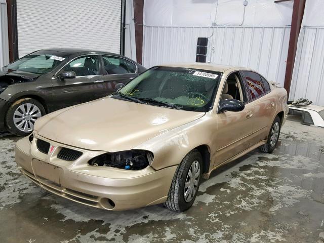 1G2NE52E75M209138 - 2005 PONTIAC GRAND AM S GOLD photo 2