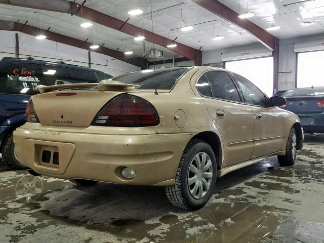 1G2NE52E75M209138 - 2005 PONTIAC GRAND AM S GOLD photo 4