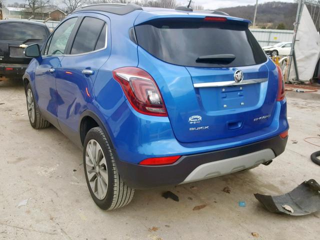 KL4CJ3SB3HB059693 - 2017 BUICK ENCORE BLUE photo 3