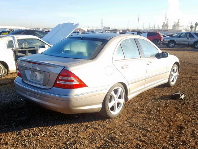 WDBRF52H26A862191 - 2006 MERCEDES-BENZ C GENERATI SILVER photo 4