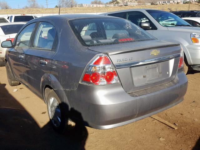 KL1TD5DEXAB091103 - 2010 CHEVROLET AVEO LS GRAY photo 3
