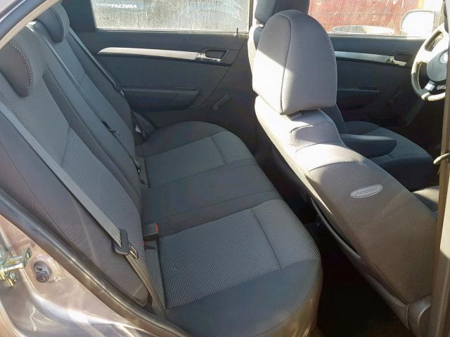 KL1TD5DEXAB091103 - 2010 CHEVROLET AVEO LS GRAY photo 6