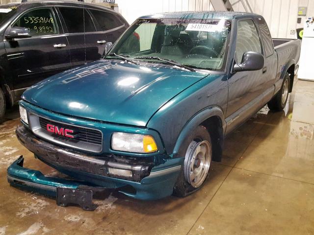 1GTCS19X7T8520781 - 1996 GMC SONOMA GREEN photo 2