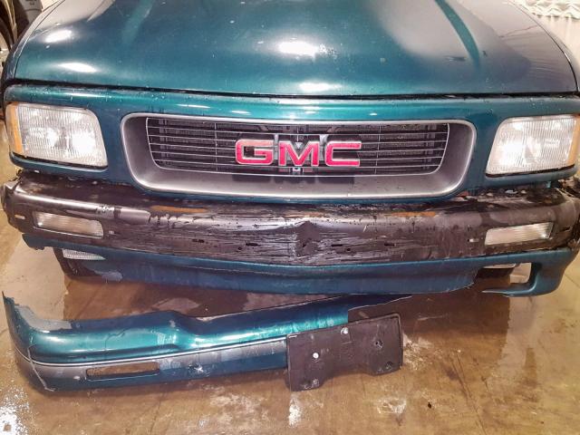 1GTCS19X7T8520781 - 1996 GMC SONOMA GREEN photo 9