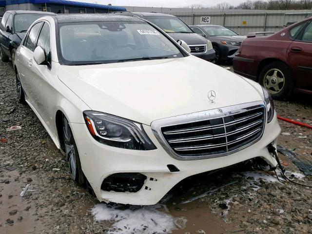 WDDUG6GB2JA355129 - 2018 MERCEDES-BENZ S 450 WHITE photo 1