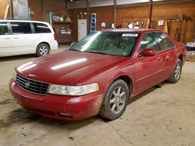 1G6KS54Y03U281989 - 2003 CADILLAC SEVILLE SL RED photo 2