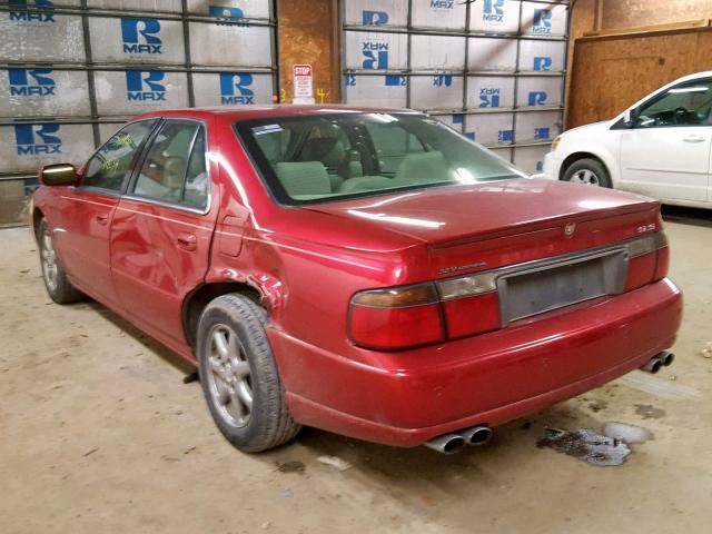 1G6KS54Y03U281989 - 2003 CADILLAC SEVILLE SL RED photo 3