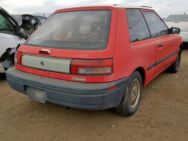 JM1BG2324M0252188 - 1991 MAZDA 323 BASE RED photo 4