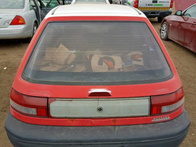 JM1BG2324M0252188 - 1991 MAZDA 323 BASE RED photo 9